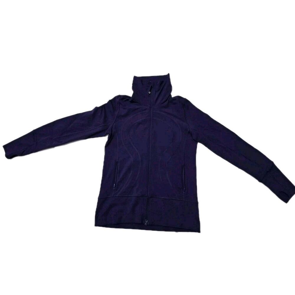Lululemon Women's Jacket Purple with Zippers Activewear Pockets High Neck